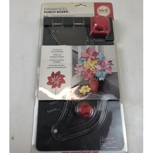 We R Memory Keepers Pinwheel Punch Board Tool Create 20 Shapes Sizes Paper Craft